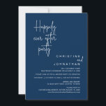 Happily Ever After Wedding Elopement Dinner Party Invitation<br><div class="desc">Announce your happily ever after in style with our modern script design wedding elopement party invitation card. Our Happily Ever After Party invitation card is ideal for couples who have decided to elope and want to host a party to celebrate their union. With its sophisticated yet playful design, this invitation...</div>