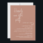 Happily Ever After Wedding Elopement Party Invitation<br><div class="desc">Announce your happily ever after in style with our modern script design wedding elopement party invitation card. Our Happily Ever After Party invitation card is ideal for couples who have decided to elope and want to host a party to celebrate their union. With its sophisticated yet playful design, this invitation...</div>