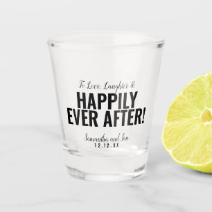 Happily Ever After Wedding FAVOR, Bomboniere Shot Glass