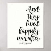 Happily Ever After Wedding Gift Sign