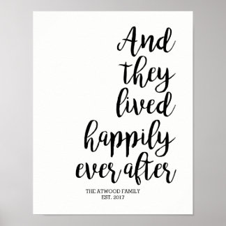 Happily Ever After Wedding Gift Sign