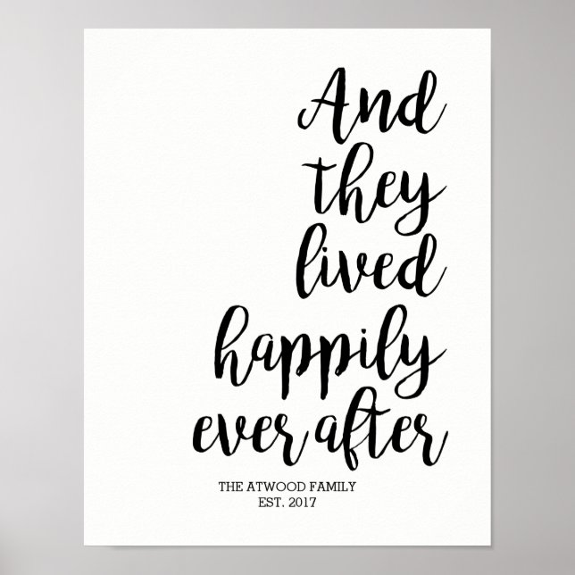 Happily Ever After Wedding Gift Sign (Front)