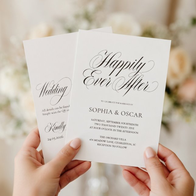 Happily Ever After Wedding Invitation Set  (Creator Uploaded)