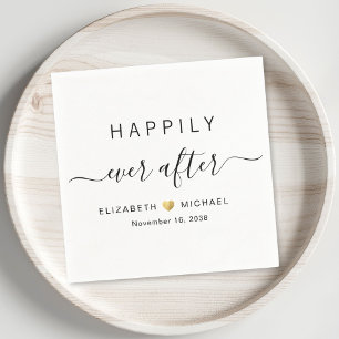 Happily Ever After Wedding Napkin