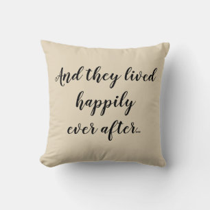 Happily Ever After Wedding Pillow