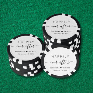 Happily Ever After Wedding Poker Chips