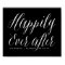 Happily Ever After Wedding Poster | Black