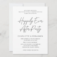 Happily Ever After, Wedding Reception, Elopement