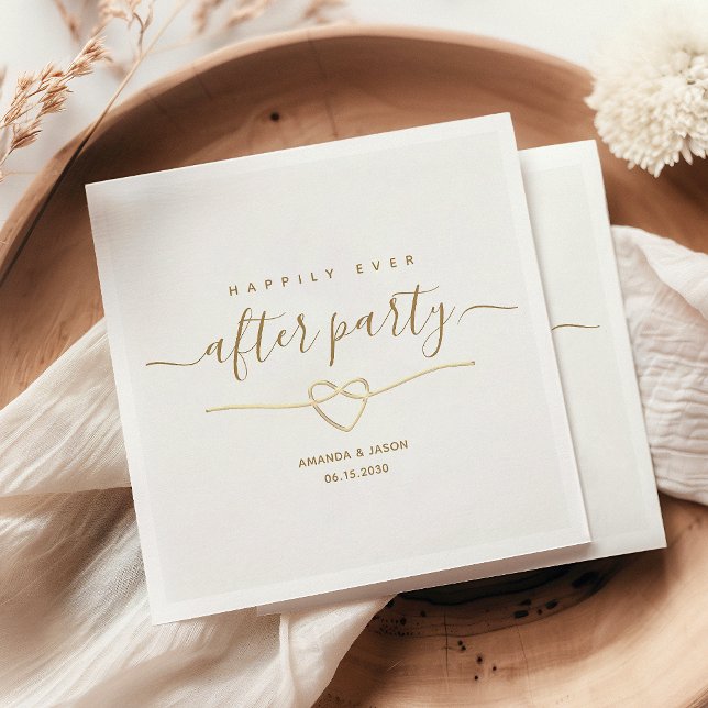 Happily Ever After Wedding Reception Napkin (Creator Uploaded)