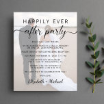 Happily Ever After Wedding Reception Photo Invite<br><div class="desc">Budget-friendly modern elopement or private wedding announcement and reception invitation. Your customised wedding announcement and reception invitation overlays your photo, and "Happily Ever After Party" is in written in a mix of simple typography and a trendy script with swashes. This budget semi-gloss paper is similar in weight to photo paper....</div>