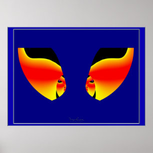 Happily Greeting Red Fish Poster