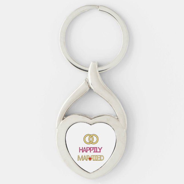 Happily Married Key Ring (Front)