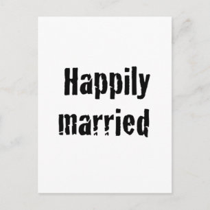 happily married postcard