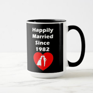 Happily Married Since 1982 Mug