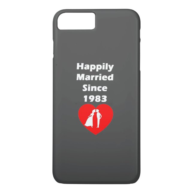 Happily Married Since 1983 Case-Mate iPhone Case (Back)