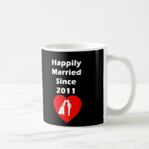 Happily Married Since 2011 Coffee Mug