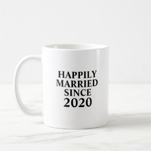 Happily Married Since Custom Couples Coffee Mug