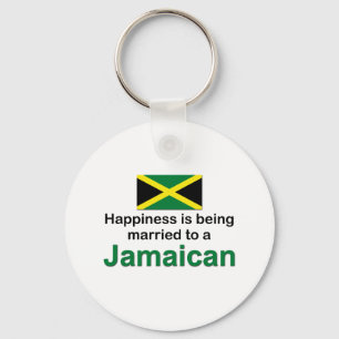 Happily Married To A Jamaican Key Ring
