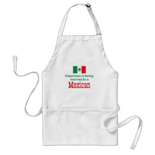 Happily Married To A Mexican Standard Apron