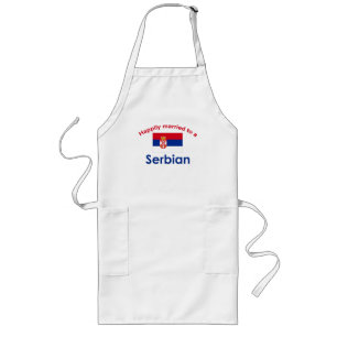Happily Married to a Serbian 2 Long Apron