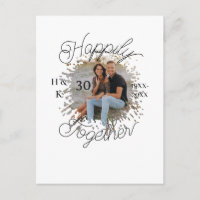 happily TOGETHER COUPLE 30 ANNIVERSARY PHOTO YEAR 