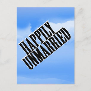 HAPPILY UNMARRIED POSTCARD