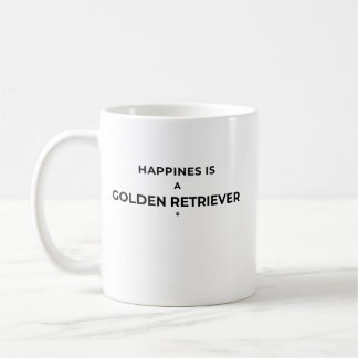 Happines Is a Golden Retriever Coffee Mug