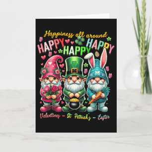 Happiness Allaround Gnome Happy Valentine St Patri Card