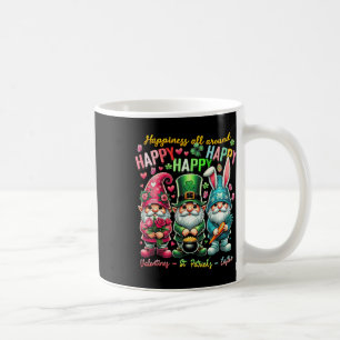 Happiness Allaround Gnome Happy Valentine St Patri Coffee Mug
