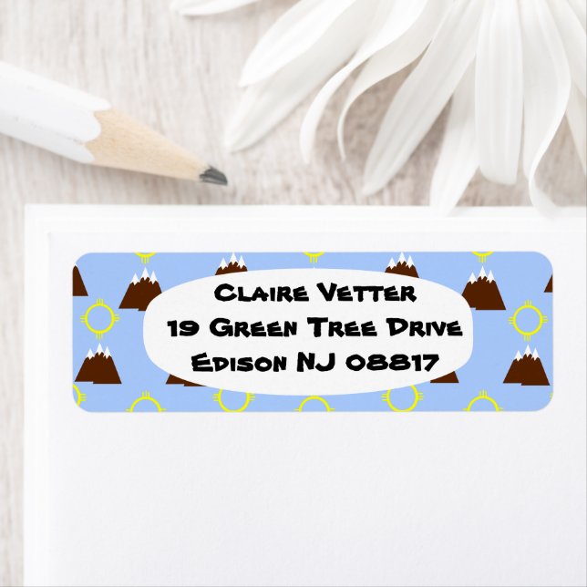 Happiness and Destination  Return Address Label (Insitu)