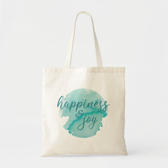 Happiness and Joy Tote Bag (Front)