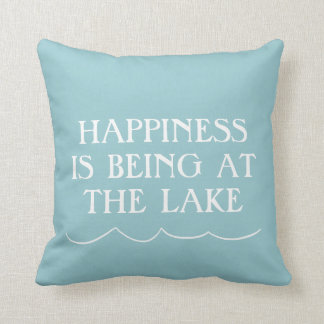 Happiness at the Lake Cushion