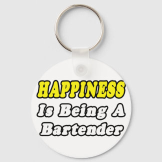 Happiness...Bartender Key Ring