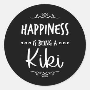 Happiness Being A Kiki Special Grandma Classic Round Sticker
