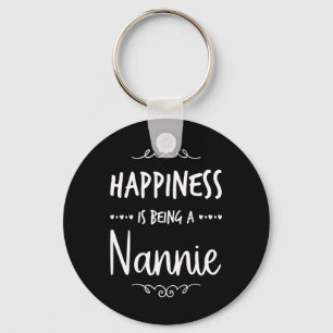 Happiness Being A Nannie Special Grandma Key Ring