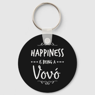 Happiness Being A Vovó Portugal Portuguese Grandma Key Ring