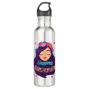 Happiness Blooms From Within 710 Ml Water Bottle