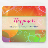 Happiness Blooms From Within - Colourful Hearts