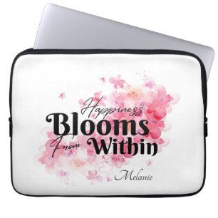 Happiness Blooms From Within Laptop Sleeve