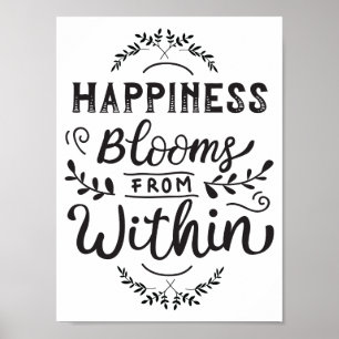 Happiness Blooms From Within Wall Art