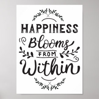 Happiness Blooms From Within Wall Art