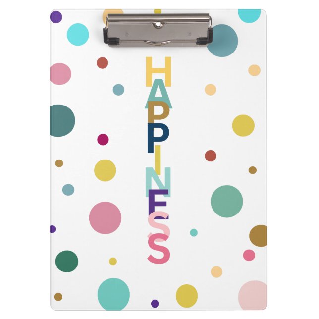 Happiness bubble clipboard (Front)