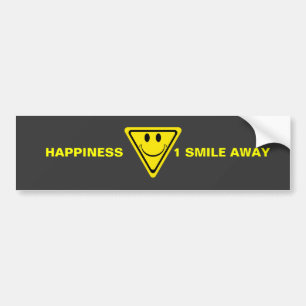 Happiness Bumper Sticker