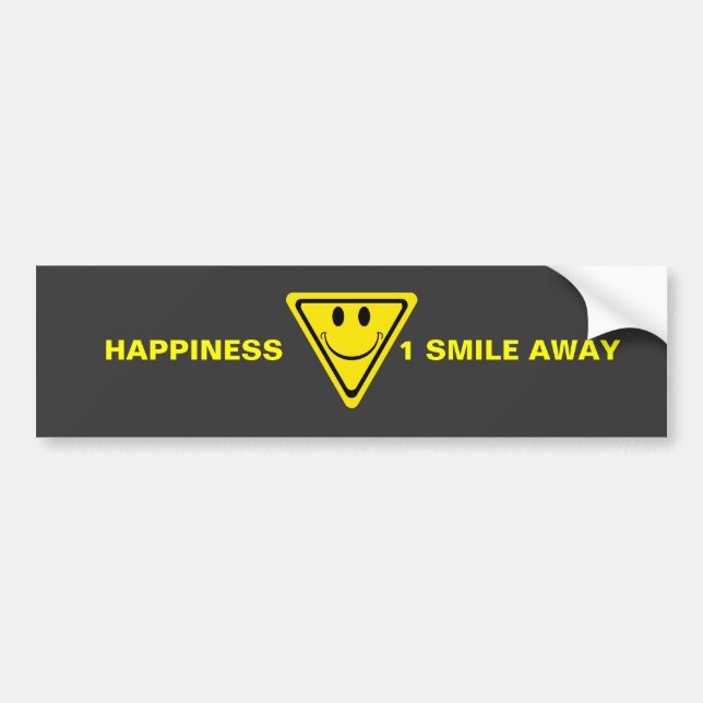 Happiness Bumper Sticker (Front)