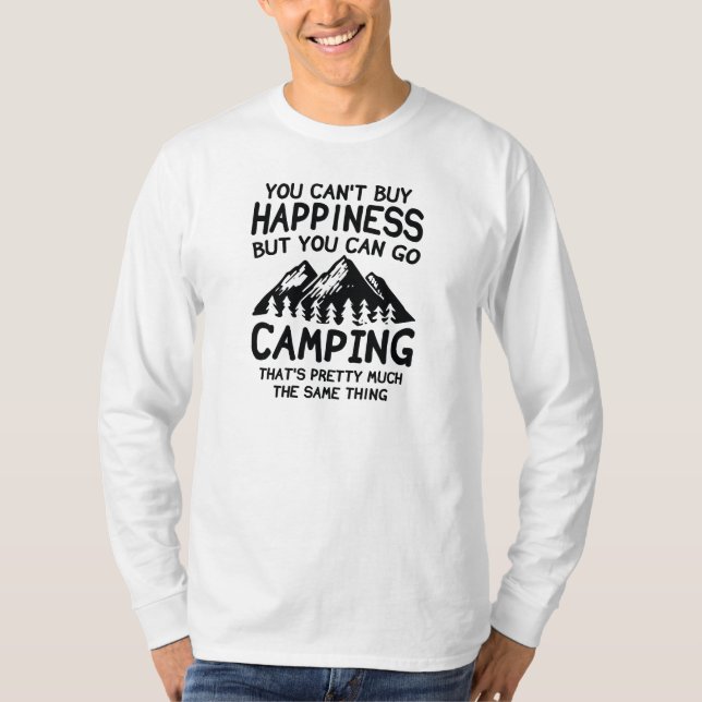 Happiness Camping T-Shirt (Front)