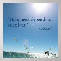 Happiness Depends on Ourselves Quote Aristotle