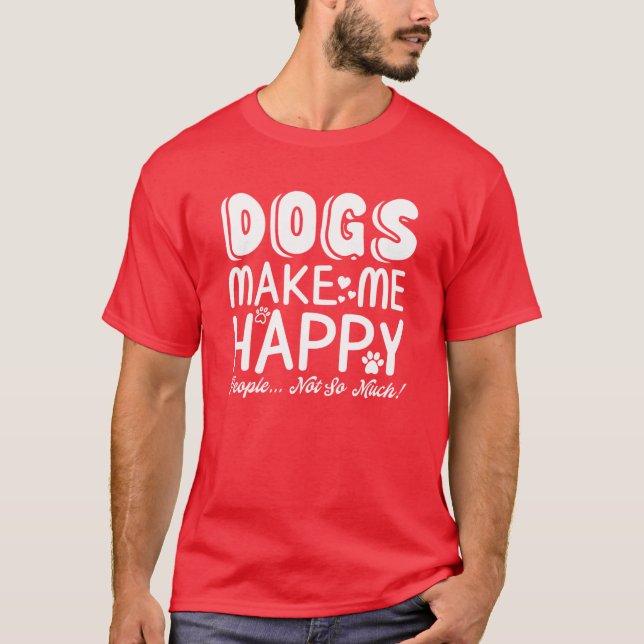 Happiness Dogs girl T-Shirt (Front)