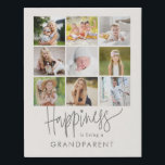 Happiness Editable Colour Faux Wrapped Canvas<br><div class="desc">Preserve the precious moments with personalised wall decor. Makes a great gift!</div>