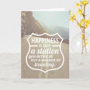 Happiness Encouragement Success Life Tips QuoteArt Card
