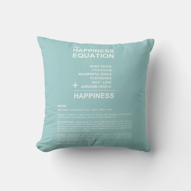 Happiness Equation Cushion (Front)